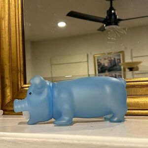 Animolds Squealing Blue Pig Toy